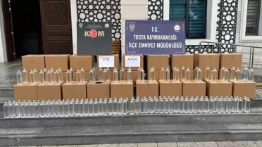 Tosya'da Kaçak Alkol Operasyonu