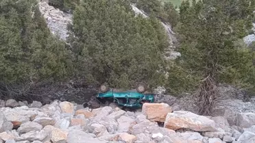 Konya'da Uçuruma Devrilen Araçta 5 Yaralı