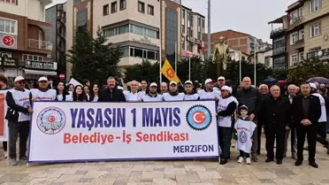 Merzifon'da 1 Mayıs Coşkusu