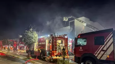 Pendik'te Palet Fabrikasında Yangın