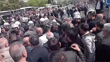 İETT Şoförleri Ödeme İçin Eylem Yaptı, Gergin Anlar Yaşandı