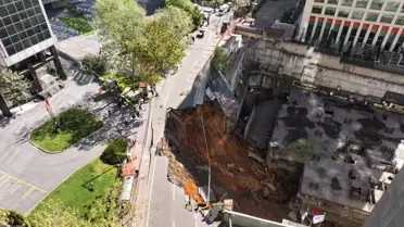 Sarıyer'de Yol Çökmesi: İnşaat Mühürlenecek