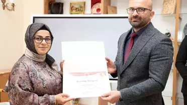 Yozgat'ta eğitimlerini tamamlayan şehit yakınları ve gazilere belgeleri verildi