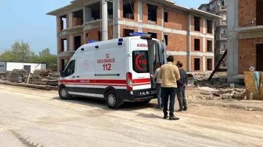 Başiskele'de İnşaat İşçisi Düştü