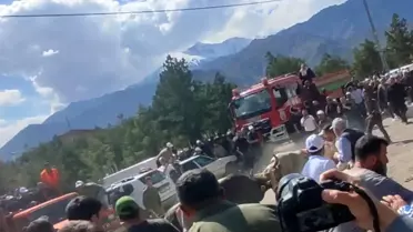 Yusufeli'de Boğa Güreşlerinde Panik