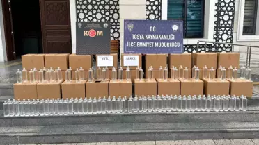 Tosya'da 1000 Litre Etil Alkol Ele Geçirildi
