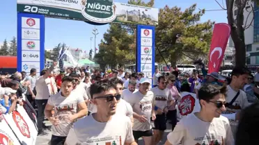 Niğde'de Yarı Maraton Tamamlandı