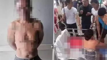Öfkelik kalabalık, cinayet zanlısı turisti karakoldan çıkarıp diri diri yaktı