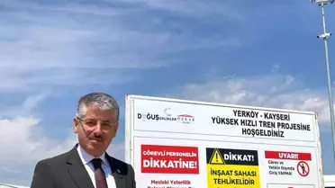 Çopuroğlu'ndan Kayseri-Yerköy hızlı tren hattının şantiyesine ziyaret