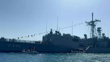 Marmaris'te 23 Nisan Bayramı Etkinliklerinde Deniz Kuvvetleri Gemisi Ziyareti Yoğun İlgi Gördü