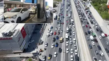 6.2'lik depremin ardından trafik kaosu! İstasyonlarda bile kuyruk oldu