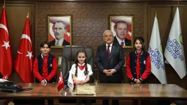 Ordu'da 23 Nisan Coşkusu: Temsili Başkanlık Koltuğu Cemre Su Korkmaz'a Devredildi