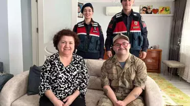 Jandarma, Down Sendromlu Çocuğu Mutlu Etti
