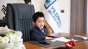Yıldırımlı Minikler 23 Nisan’da Başkanlık Koltuğuna Oturdu