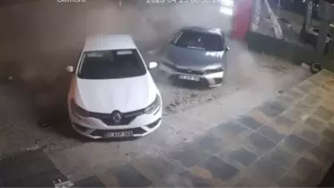 Şanlıurfa'da Kaza Güvenlik Kamerasında