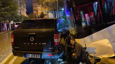 Çalışmayan Otobüs Park Halindeyken Hareket Etti