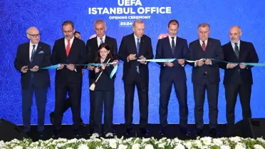 UEFA'nın İstanbul'daki temsilciliğinin açılışı yapıldı