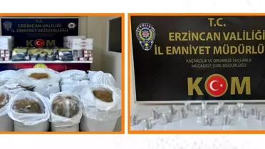 Erzincan'da Kaçak Tütün Operasyonu