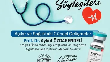 Talas'ta Sağlık Var Söyleşileri'nde Prof. Dr. Aykut Özdarendeli Konuk Olacak