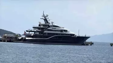 Bodrum'da Lüks Yat 'Solandge'e Yakıt İkmali