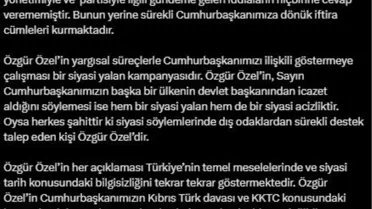 Ömer Çelik'ten Özgür Özel'e Sert Yanıt