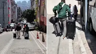 Görüntü İstanbul'dan! 6.2'lik deprem sonrası Türkiye'yi terk etmeye başladılar