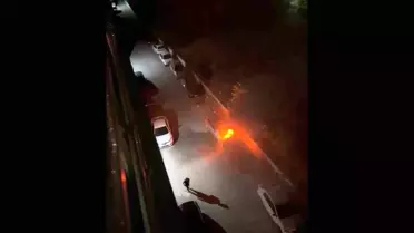 Hatay'da Park Halindeki Araçta Yangın