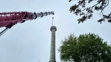 Bakırcılar Cami'nin Minaresi Yıkıldı