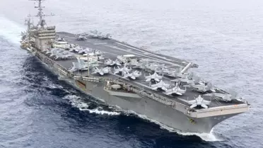 USS Harry S. Truman'dan Uçak Kızıldeniz'e Düştü