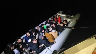 Didim'de 14 Düzensiz Göçmen Kurtarıldı