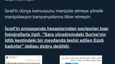 DMM: İdlib'deki Ezidi Kadınlar İddiası Yanlış