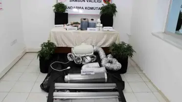 Samsun'da Uyuşturucu İmalatı Operasyonu