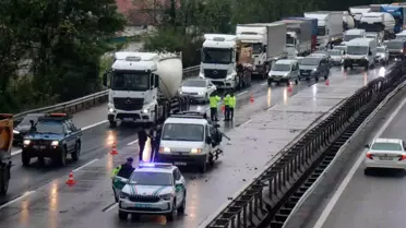 Sakarya'da Otoyolda 7 Trafik Kazası