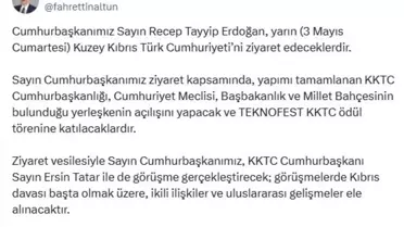 Cumhurbaşkanı Erdoğan, Yarın KKTC'yi Ziyaret Edecek
