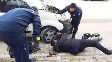 Bursa'da Kedi Kurtarma Operasyonu