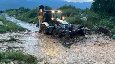 Bozdoğan'da Sağanak Yağışlar Sonrası Su Taşkınları ve Kurtarma Çalışmaları