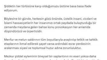 Bahçeli'den Şiddet Açıklaması