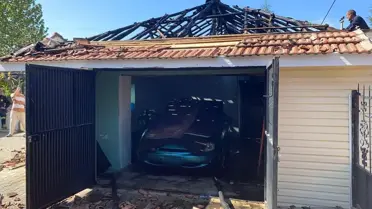 Kulu'da Garaj Yangını Paniğe Neden Oldu