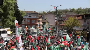İstanbul'da Gazze için Yürüyüş Düzenlendi