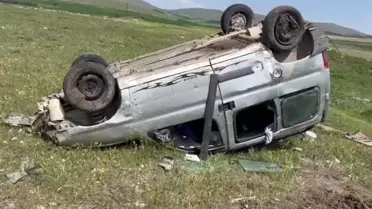 Konya'da Takla Atan Araçta 2 Yaralı