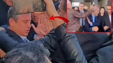 Özgür Özel'e AKM çıkışı yumruklu saldırı