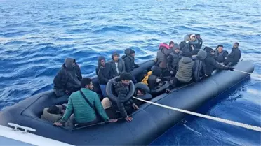 Didim'de 42 Düzensiz Göçmen Kurtarıldı