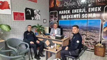 Soma'da Emniyet Müdürü Muhtarlarla Görüştü