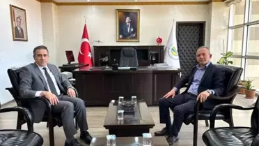 Mülkiye Başmüfettişi Öner, Kaymakam Memiş'i Ziyaret Etti