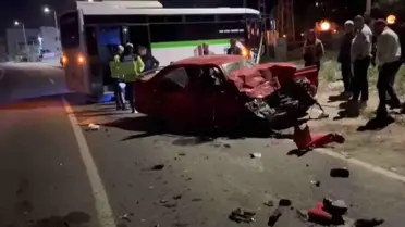 Tekirdağ'da Yolcu Minibüsüyle Otomobil Çarpıştı: 1 Ağır Yaralı