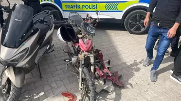 Manisa'da Otomobil-Motosiklet Kazası