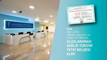 KÜN, Uluslararası Sağlık Turizmi Belgesi Aldı