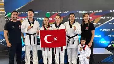Muğla Sporcuları Yunanistan'da Taekwondo Turnuvasında Başarı Elde Etti