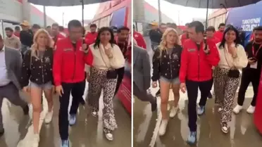 Selçuk Bayraktar'ın hassasiyeti takdir topladı! Eli, yanındaki kadına değmesin diye...
