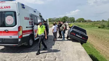 Edirne'de Köprüde Kaza: Sürücü Yaralı